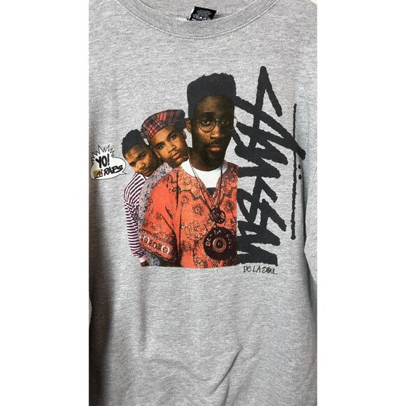 STUSSY X  DE LA SOL X YO MTV RAPS CREWNECK XL - Picture 2 of 11